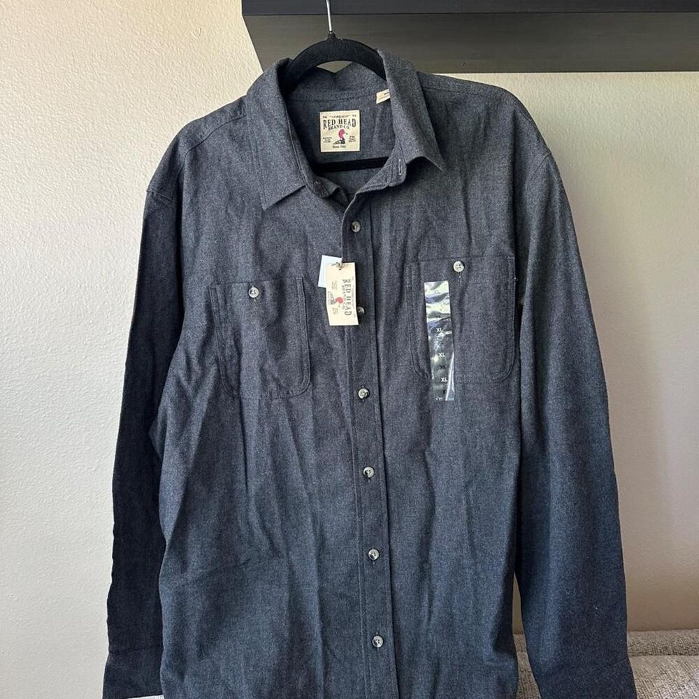 Redhead-clothing Men's Grey and Navy Shirt